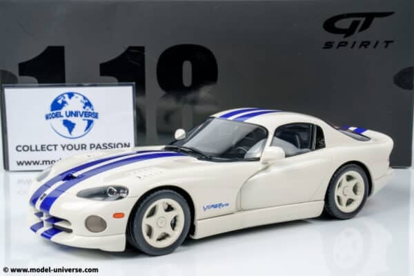 GT Spirit - 1:18 Dodge Viper GTS White 1996 - Limited Edition Resin Model