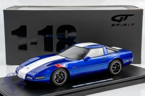 GT Spirit - 1:18 Chevrolet Corvette C4 Gran Sport Blue 1996 - Limited Edition Resin Model