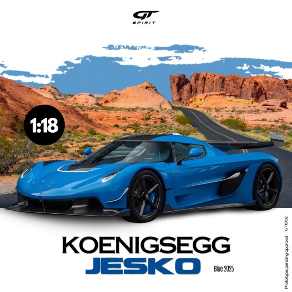 GT Spirit - 1:18 Koenigsegg Jesko Blue 2025 - Resin Model