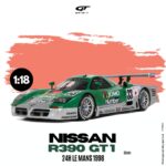 GT Spirit - 1:18 Nissan R390 GT1 Le Mans 1998 Green 1998 - Resin Model