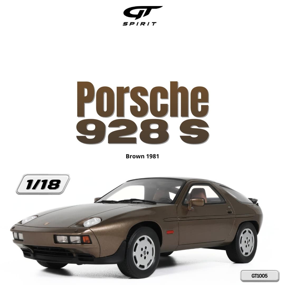 GT Spirit - 1:18 Porsche 928 S Brown 1981 - Limited Edition Resin Model