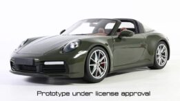 gt spirit - 1:18 porsche 911 (992) targa 4s 2020 pts black olive green