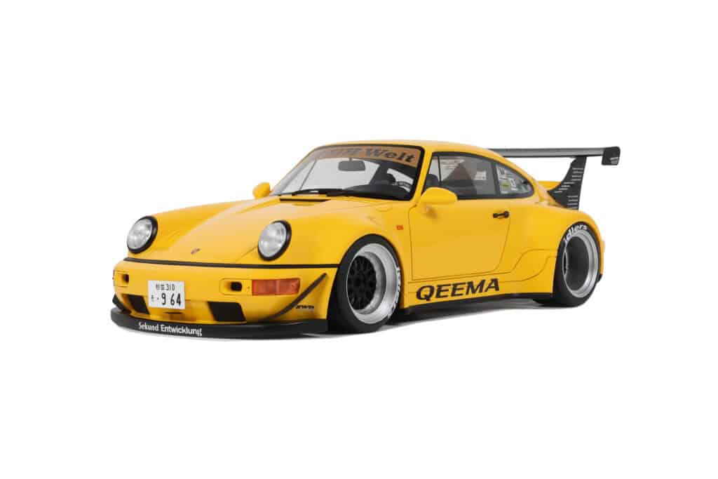 This week's new limited edition models including the Ferrari 812 Competizione by Bburago, and more arrivals from GT Spirit, Otto and KK Scale 9 GT Spirit 1:18 RWB Qeema Yellow 2024 (GT492) - Limited Edition Resin Model