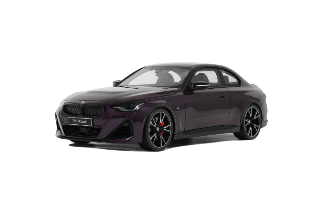 Latest arrivals at model-universe.com include Ford Mustang GT's by KK Scale, McLaren F1's by LCD, the large scale Lancia Stratos by Otto, and much more ... 16 GT Spirit 1:18 BMW M240i Thundernight Metallic Purple 2023 (GT504)
