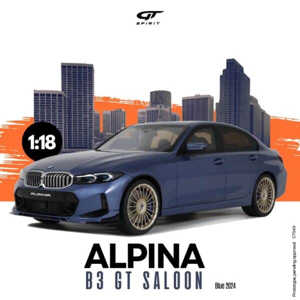 GT Spirit - 1:18 Alpina B3 Gt Saloon Blue 2024 - Resin Model