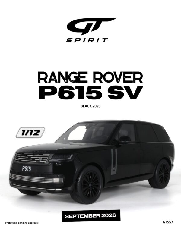 GT Spirit - 1:12 Range Rover P615 SV Black 2023 - Limited Edition Resin Model