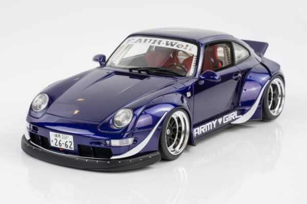 GT Spirit - 1:18 Porsche 911 (993) RWB "Army Girl" Purple 2015 - Limited Edition Resin Model 11 GT Spirit - 1:18 Porsche 911 (993) RWB "Army Girl" Purple 2015 - Limited Edition Resin Model