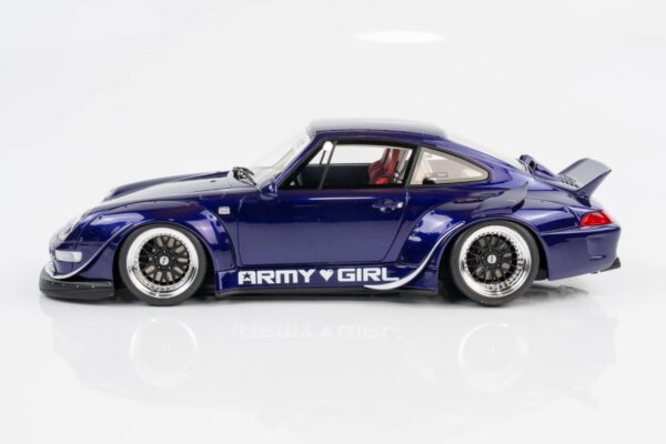 GT Spirit - 1:18 Porsche 911 (993) RWB "Army Girl" Purple 2015 - Limited Edition Resin Model 13 GT Spirit - 1:18 Porsche 911 (993) RWB "Army Girl" Purple 2015 - Limited Edition Resin Model