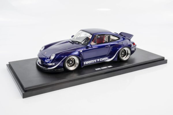 GT Spirit - 1:18 Porsche 911 (993) RWB "Army Girl" Purple 2015 - Limited Edition Resin Model 9 GT Spirit - 1:18 Porsche 911 (993) RWB "Army Girl" Purple 2015 - Limited Edition Resin Model