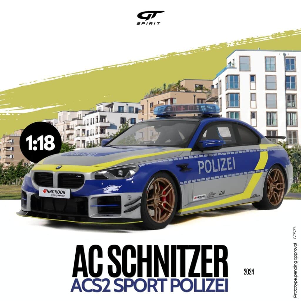 Pre-Order the GT Spirit – 1:18 AC Schnitzer ACS2 Sport Polizei 2024 – Resin Model 1 GT Spirit - 1:18 AC Schnitzer ACS2 Sport Polizei 2024 - Resin Model