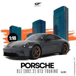 GT Spirit - 1:18 Porsche 911 [992.2] GT3 Touring Grey 2025 - Resin Model