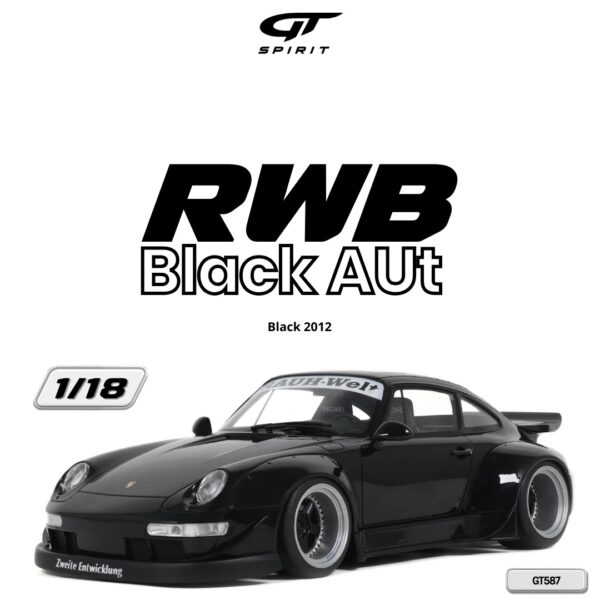 GT Spirit - 1:18 RWB Black Aut Black 2012 - Limited Edition Resin Model