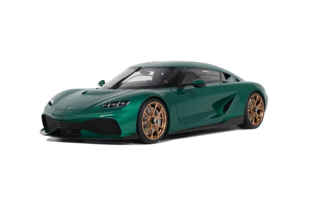 Latest arrivals at model-universe.com include Ford Mustang GT's by KK Scale, McLaren F1's by LCD, the large scale Lancia Stratos by Otto, and much more ... 7 GT Spirit 1:18 Koenigsegg Gemera Racing Green 2024 - Limited Edition Resin Model