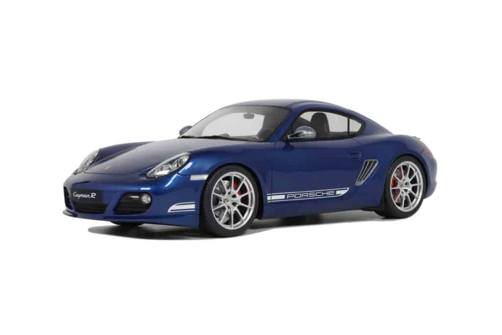 Latest arrivals at model-universe.com include Ford Mustang GT's by KK Scale, McLaren F1's by LCD, the large scale Lancia Stratos by Otto, and much more ... 8 GT Spirit 1:18 Porsche Cayman R Aqua Blue Metallic 2012 - Limited Edition Resin Model