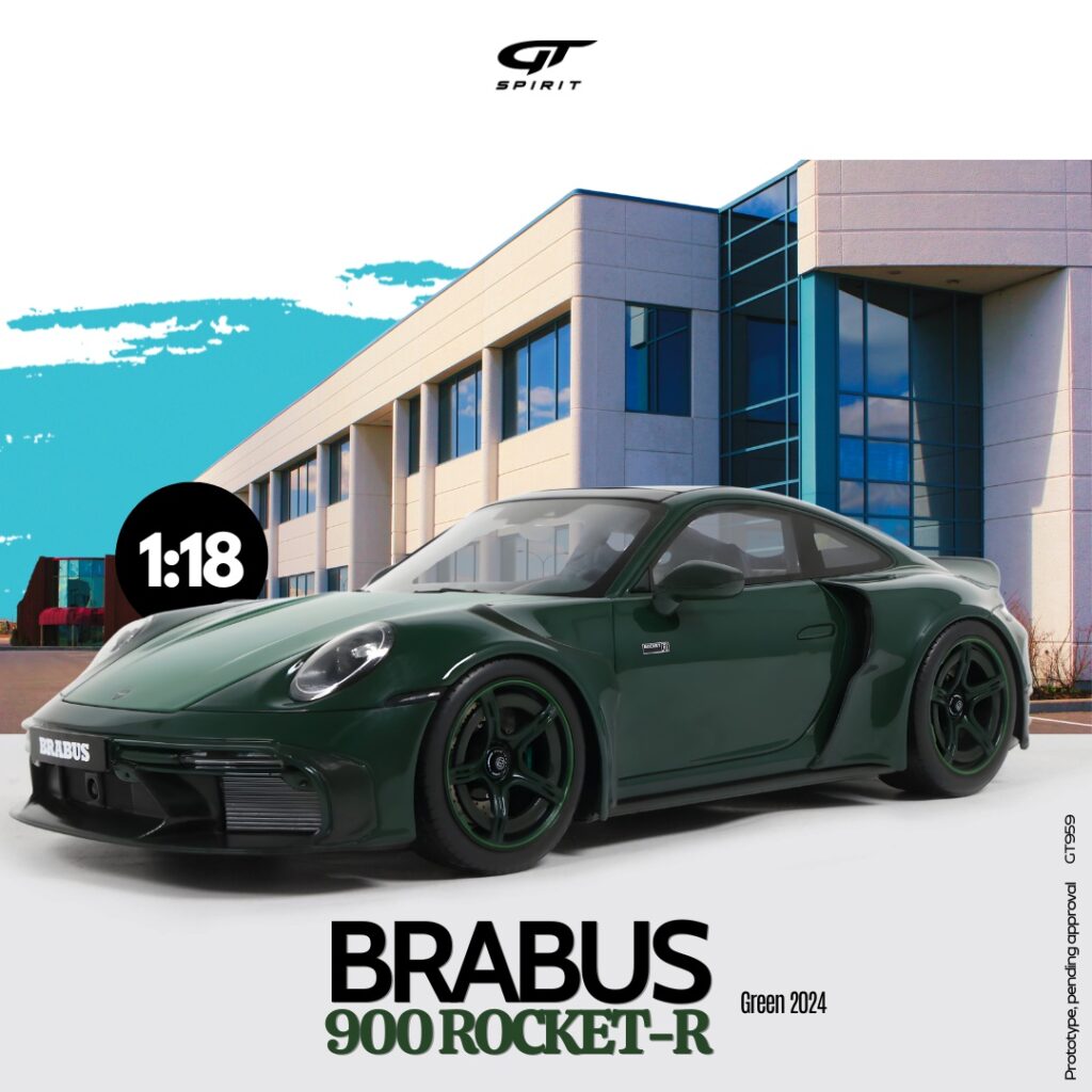 Pre-Order the GT Spirit 1:18 Brabus 900 Rocket-R Green 2024 - Resin Model - GT959 1 GT Spirit - 1:18 Brabus 900 Rocket-R Green 2024 - Resin Model