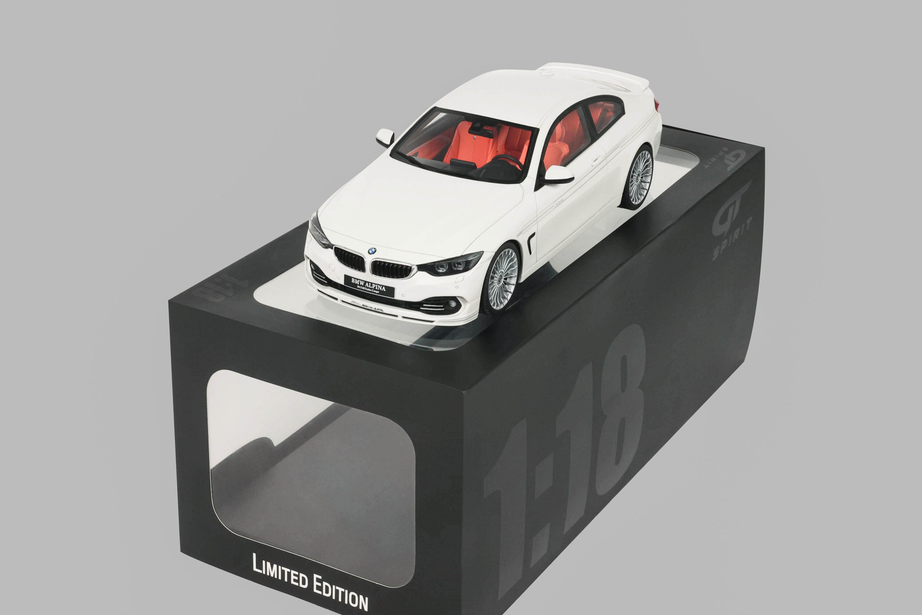 GT Spirit 1:18 BMW Alpina B4 Bi-turbo White 2014 (GT963) Limited Edition Resin Model 4 GT Spirit 1:18 BMW Alpina B4 Bi-turbo White 2014 (GT963) Limited Edition Resin Model - Image 4