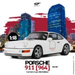 GT Spirit - 1:18 Porsche 911 [964] Carrera Cup USA Edition White 1992 - Resin Model