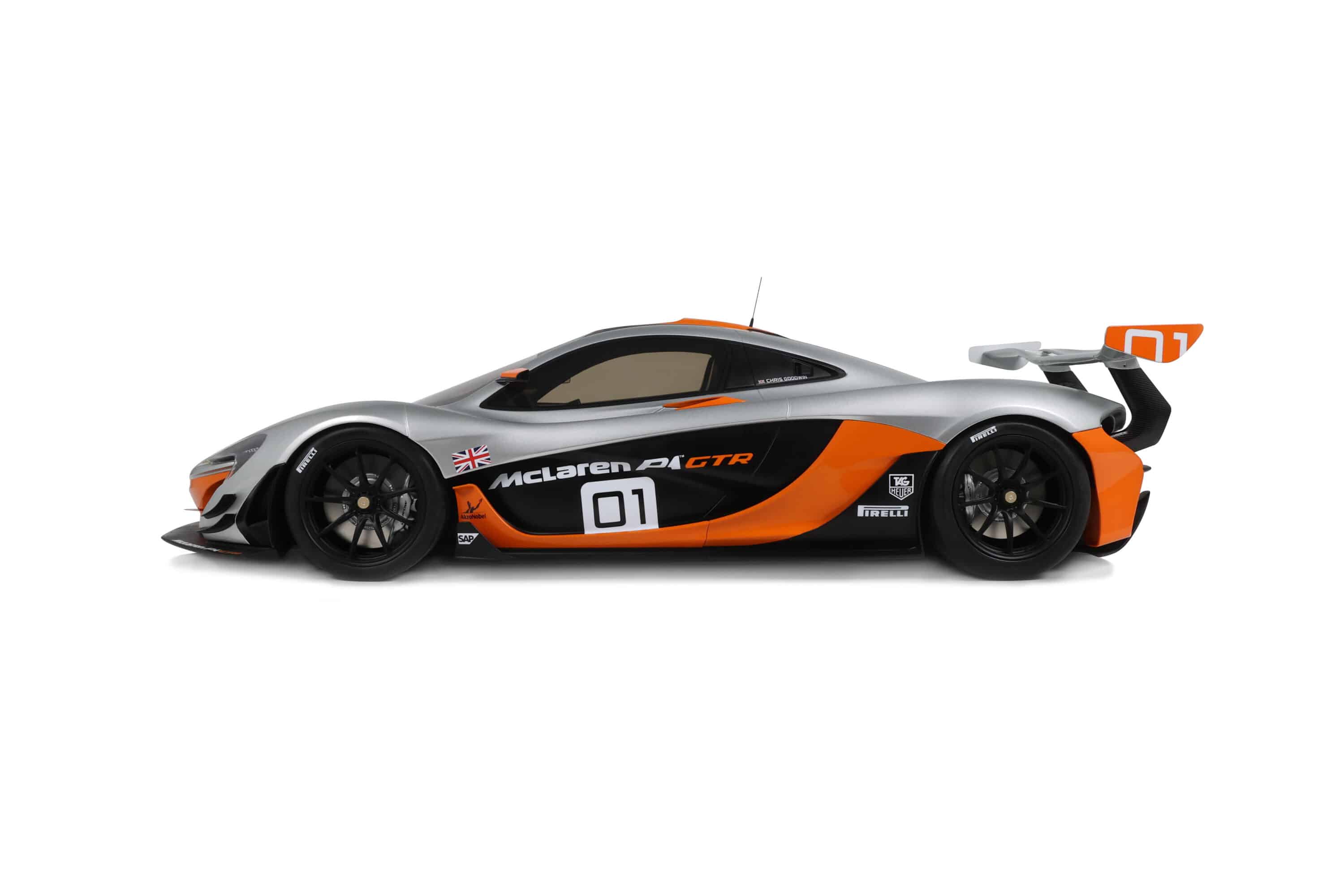 GT Spirit 1:8 McLaren P1 GTR Pebble Beach Grey 2014 (GTS800902) Limited Edition Resin Model 4 GT Spirit 1:8 McLaren P1 GTR Pebble Beach Grey 2014 (GTS800902) Limited Edition Resin Model - Image 4