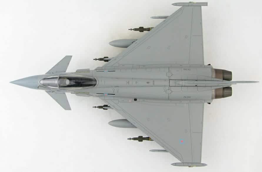 hobbymaster - 1:72 eurofighter typhoon gfr4 zk361 12 sqn raf/qatar emiri air force raf coningsby 2020 (ha6650)