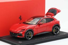 BBR - 1:18 Ferrari Purosangue Diecast Panoramic Roof Rosso Corsa (Luxury Pack) - Limited Edition Diecast Model