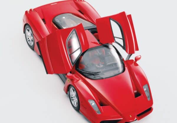 BBR 1:18 Ferrari Enzo Rosso Corsa - Silver Wheels (HE182501) Limited Edition Diecast Model (Polyfoam Edition)