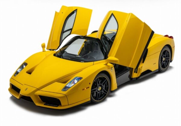 BBR 1:18 Ferrari Enzo Giallo Modena - Yellow & Black Wheels (HE182507B) Limited Edition Diecast Model (Polyfoam Edition)