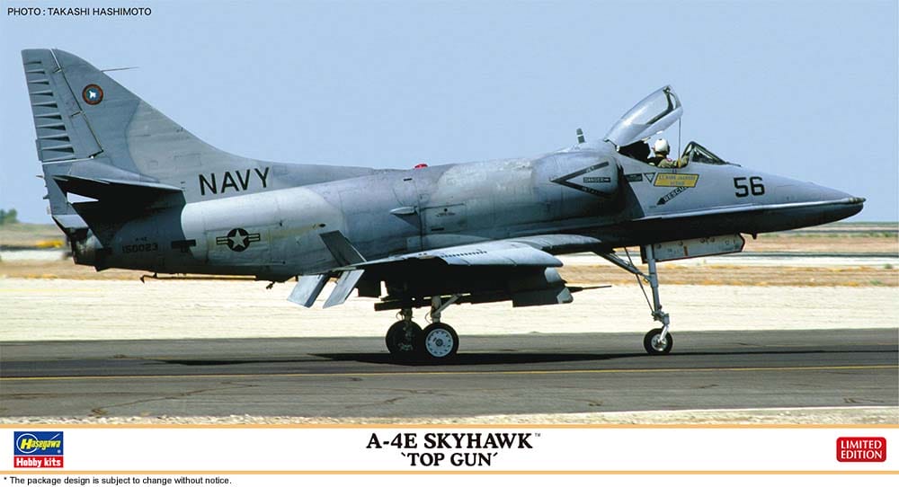 hasegawa - 1:48 a-4e skyhawk top gun (hjt07523) model kit