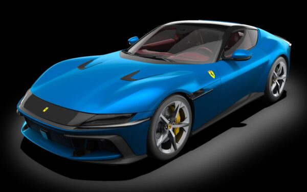 Pocher 1:8 Ferrari 12Cilindri Blu Corsa (HK127) Pre-Painted Diecast Model Kit