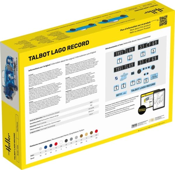 Heller 56711 Talbot Lago Record Starter Kit