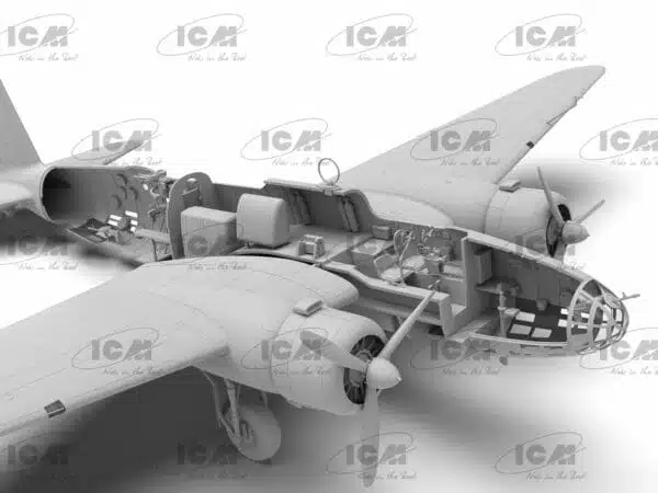 ICM 48195 Ki 21 Ib Sally Japanese Heavy Bomber Model Kit