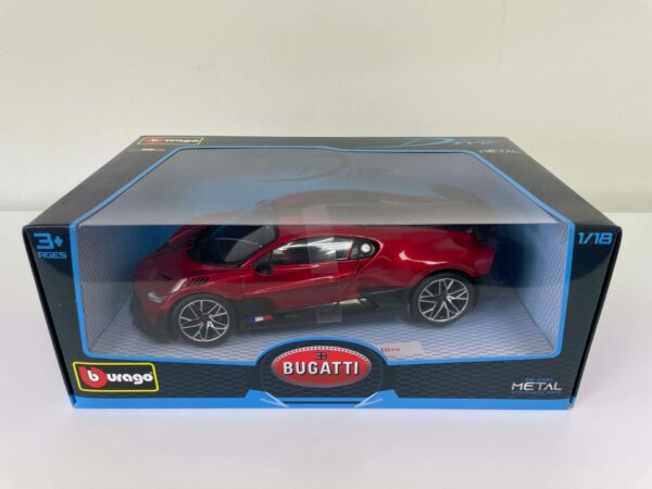 Bburago 1/18 Bugatti Divo Red Diecast Model Car