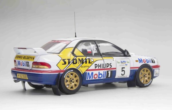 Sun Star 5519 1:18 Subaru Impreza 555 5 Alpa Rally Diecast Model 1997