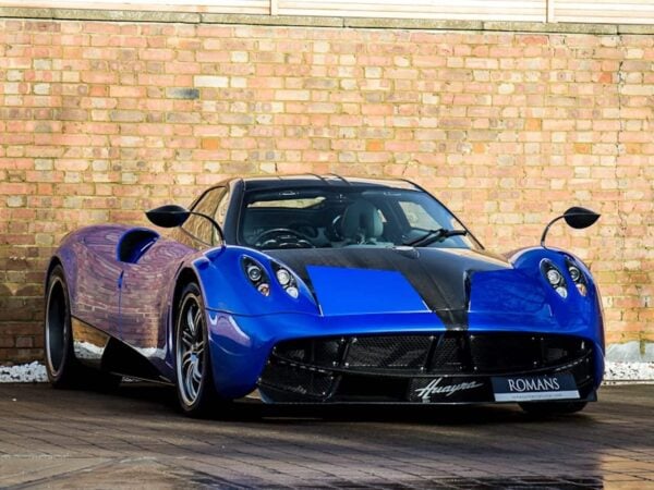 autoart - 1:18 pagani huayra roadster bc francia blue/carbon