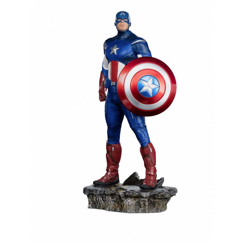 Iron Studios 1/10 Captain America Battle of New York Art Statue IS60622