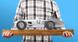 Mercedes-Benz W196 F1 World Champion 1955 Juan Manuel Fangio - 1:8 Scale Diecast Model Kit by Ixo Collections