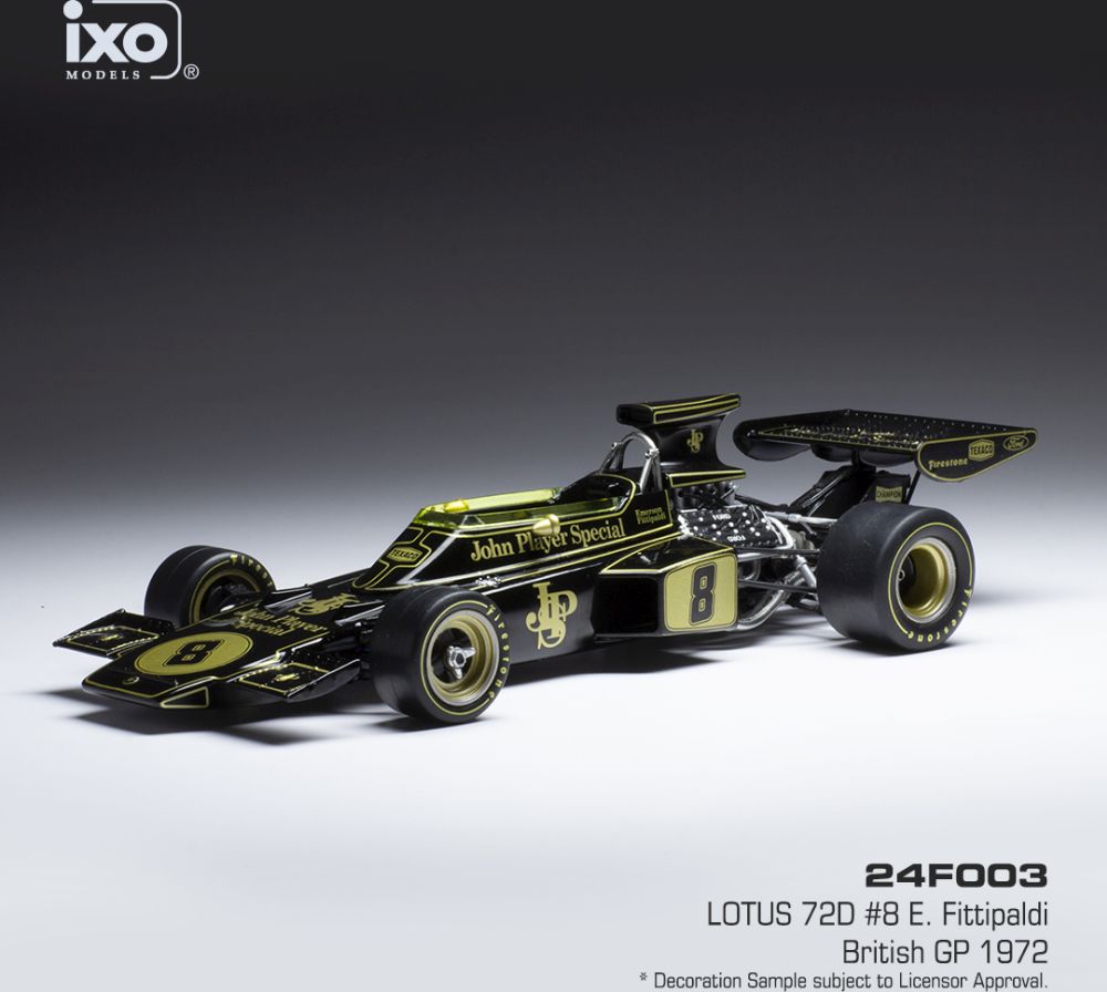 Ixo 24F003 Lotus 72D Emerson Fittipaldi British GP 1972 Diecast Model