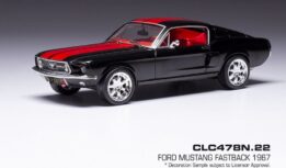 ixo - 1:43 ford mustang fastback black/red 1967