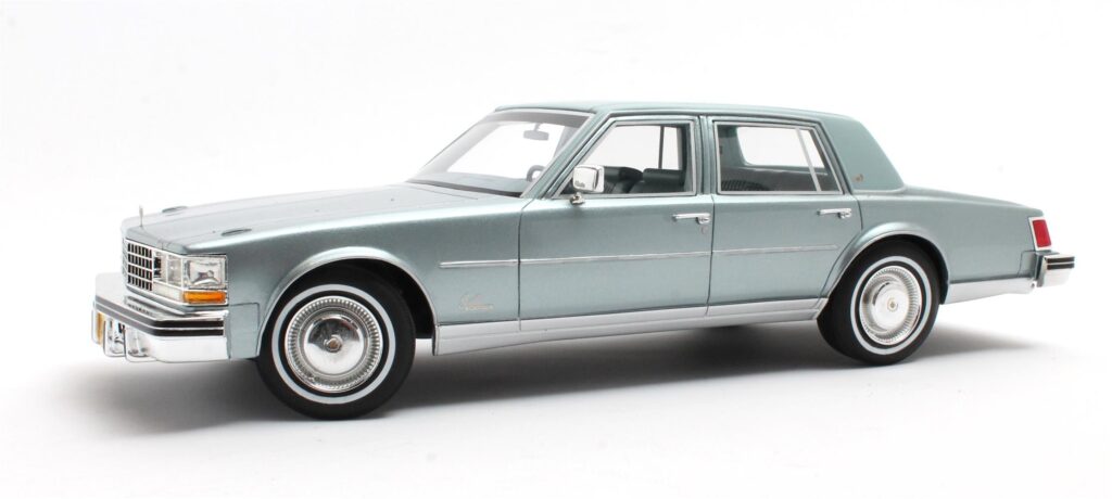New Cadillac Seville Scale Models Unveiled by Cult Scale 4 1:18 Cadillac Seville Blue Metallic 1976 - Limited Edition Resin Model by Cult Scale