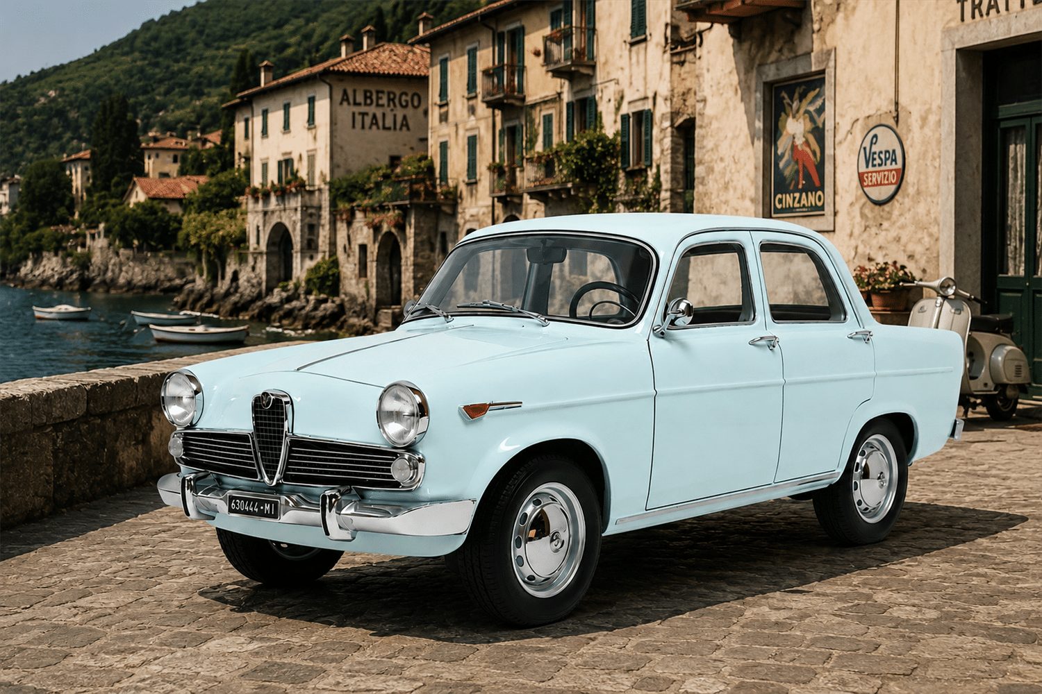 Cult Scale 1:18 Alfa Romeo Giulietta Ti 1961-64 Blue (CML249-1) Limited Edition Resin Model 5 Cult Scale 1:18 Alfa Romeo Giulietta Ti 1961-64 Blue (CML249-1) Limited Edition Resin Model - Image 5