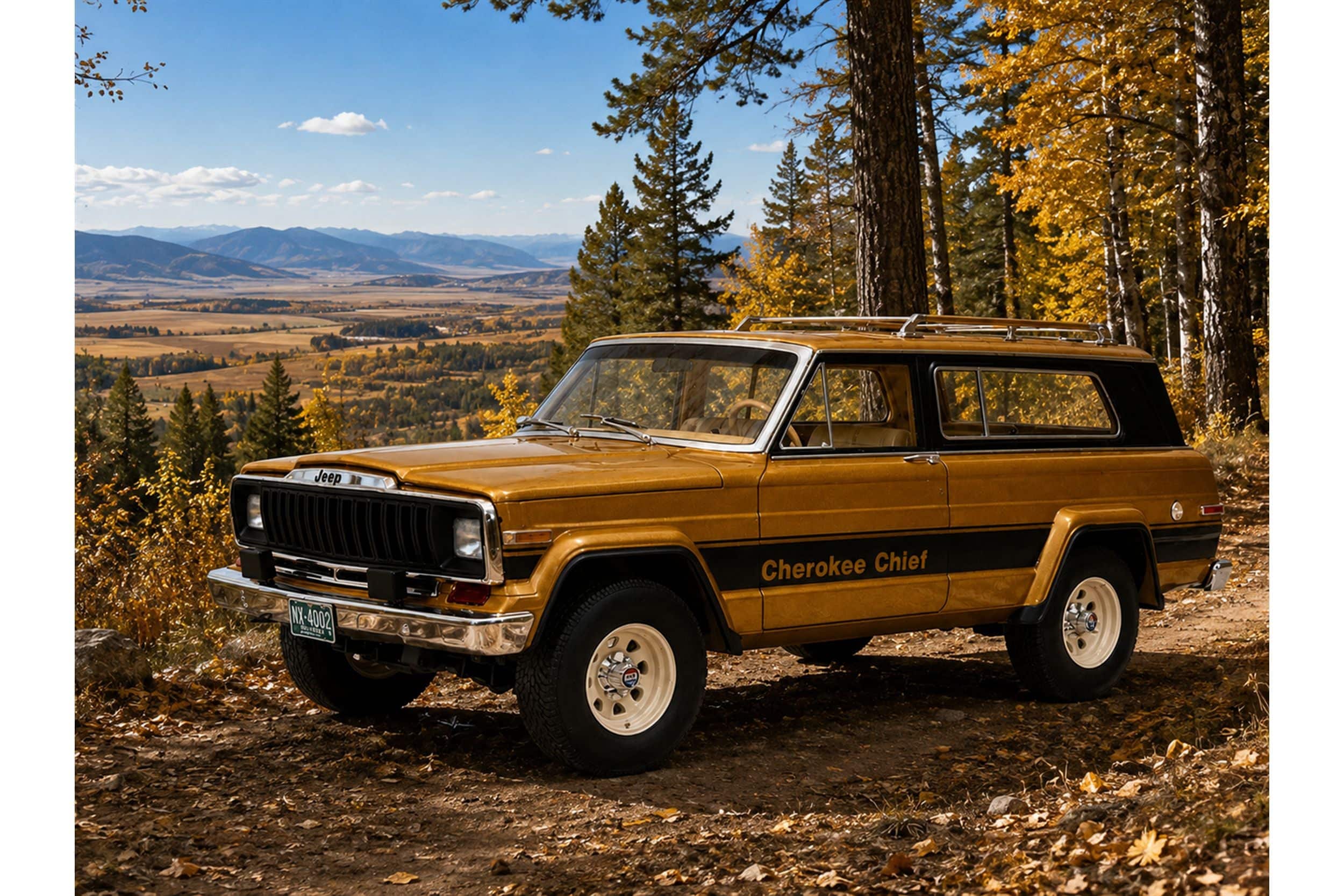 Cult Scale 1:18 Jeep Cherokee Chief (SJ) 1980-1983 Brown Metallic (CML207-2) Limited Edition Resin Model 4 Cult Scale 1:18 Jeep Cherokee Chief (SJ) 1980-1983 Brown Metallic (CML207-2) Limited Edition Resin Model - Image 4