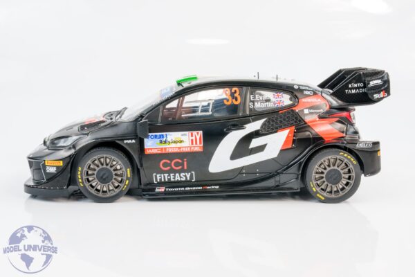 Ixo - 1:18 Toyota GR Yaris Rally1 No.33 Elfyn Evans Winner Japan Rally 2024 - Diecast Model 13 Ixo - 1:18 Toyota GR Yaris Rally1 No.33 Elfyn Evans Winner Japan Rally 2024 - Diecast Model