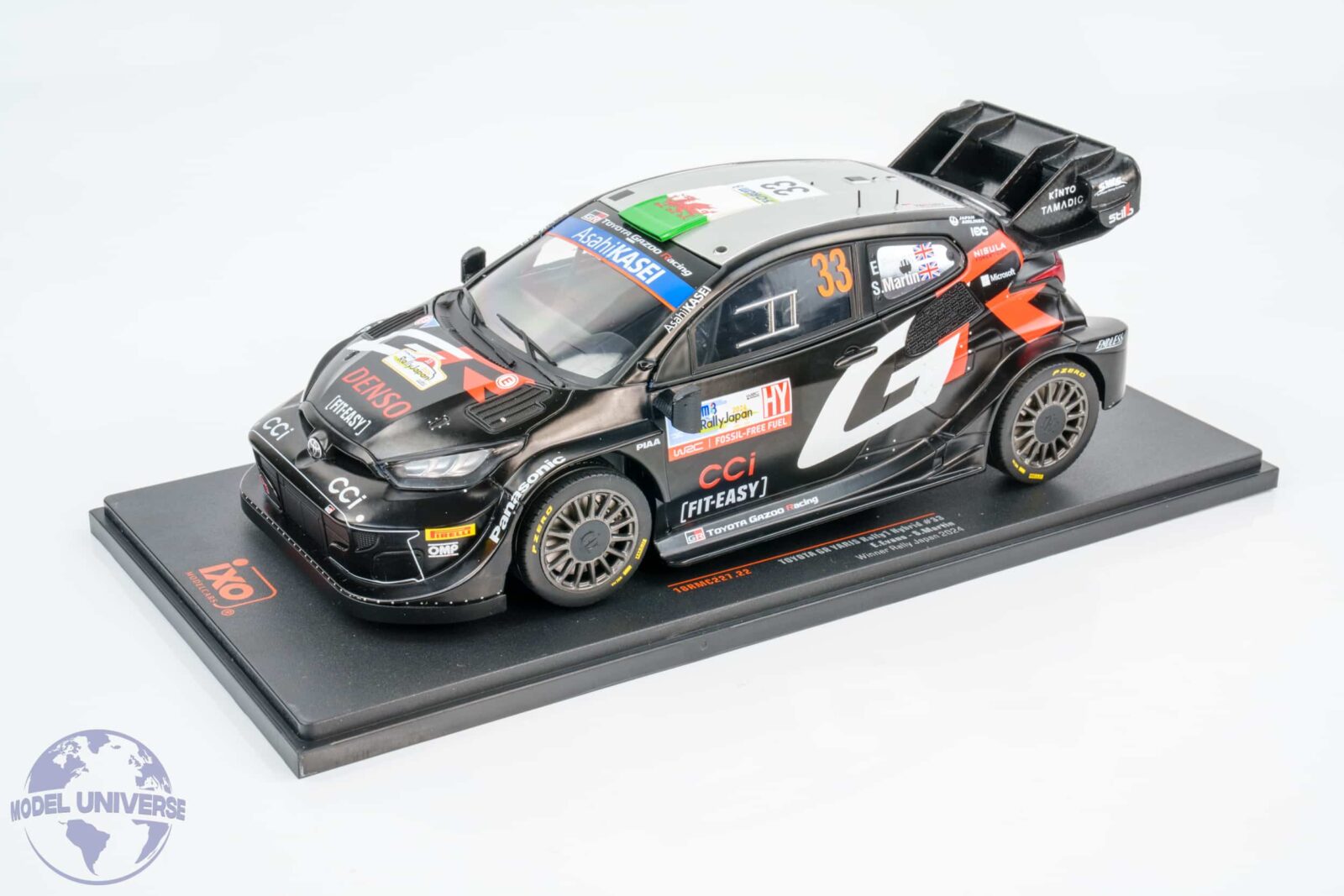 Ixo - 1:18 Toyota GR Yaris Rally1 No.33 Elfyn Evans Winner Japan