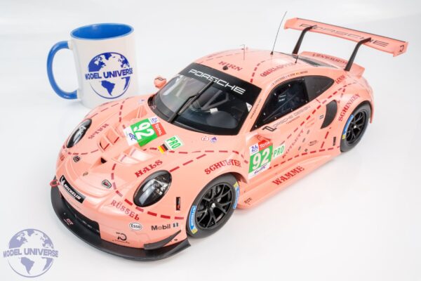 Ixo - 1:12 Porsche 911 (991) RSR No.92 24h Le Mans 2018 Class Winner LMGTE Pink Pig - Diecast Model 16 Ixo - 1:12 Porsche 911 (991) RSR No.92 24h Le Mans 2018 Class Winner LMGTE Pink Pig - Diecast Model