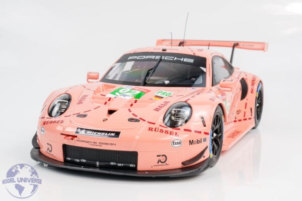 Ixo - 1:12 Porsche 911 (991) RSR No.92 24h Le Mans 2018 Class Winner LMGTE Pink Pig - Diecast Model 13 Ixo - 1:12 Porsche 911 (991) RSR No.92 24h Le Mans 2018 Class Winner LMGTE Pink Pig - Diecast Model