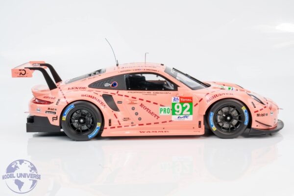 Ixo - 1:12 Porsche 911 (991) RSR No.92 24h Le Mans 2018 Class Winner LMGTE Pink Pig - Diecast Model 15 Ixo - 1:12 Porsche 911 (991) RSR No.92 24h Le Mans 2018 Class Winner LMGTE Pink Pig - Diecast Model