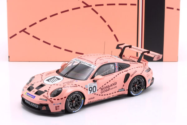 Ixo 1:18 Porsche 911 GT3 #90 Josh Malin Brands Hatch Porsche Cup 2023 (18RMC225.22) Limited Edition Diecast Model