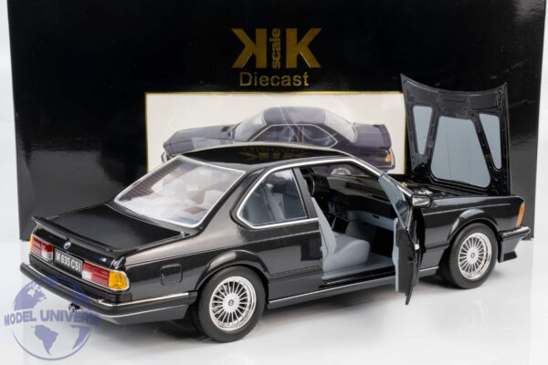 KK Scale - 1:12 BMW M635 CSI Alpina Rims 1987 Black Metallic (KKDC120163A) Diecast Model 12 KK Scale KKDC120163A BMW 635i Black Diecast Model 2