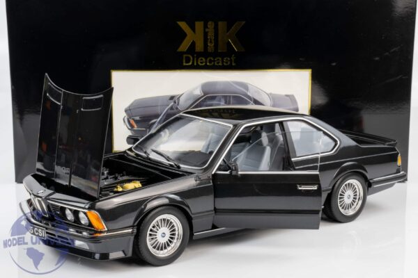 KK Scale - 1:12 BMW M635 CSI Alpina Rims 1987 Black Metallic (KKDC120163A) Diecast Model 11 KK Scale KKDC120163A BMW 635i Black Diecast Model 3