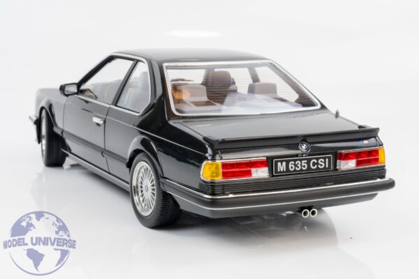 KK Scale - 1:12 BMW M635 CSI Alpina Rims 1987 Black Metallic (KKDC120163A) Diecast Model 18 KK Scale KKDC120163A BMW 635i Black Diecast Model 6
