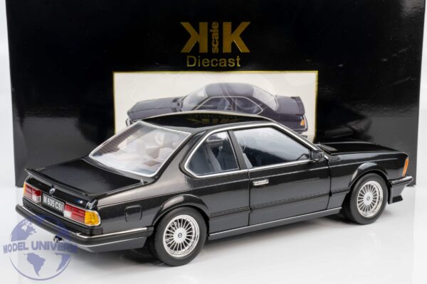 KK Scale - 1:12 BMW M635 CSI Alpina Rims 1987 Black Metallic (KKDC120163A) Diecast Model 13 KK Scale KKDC120163A BMW 635i Black Diecast Model